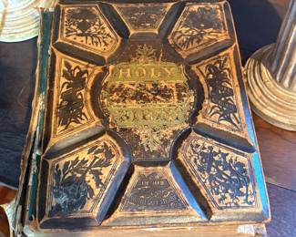 Antique leather Bible