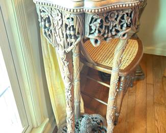 Carved Oriental Table