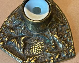 Brass Inkwell