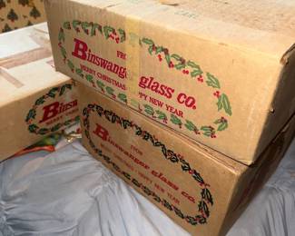 Binswanger Christmas glass sets multiple sizes 