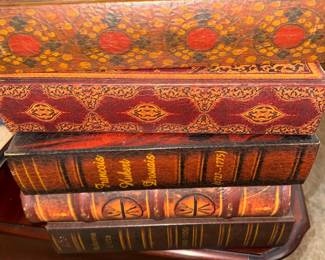Faux book boxes