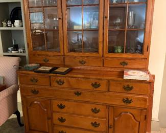 Hard rock maple hutch
