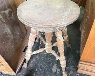 Antique piano stool 