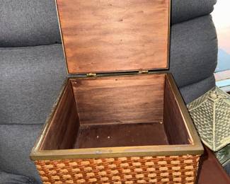 Wood and brass box