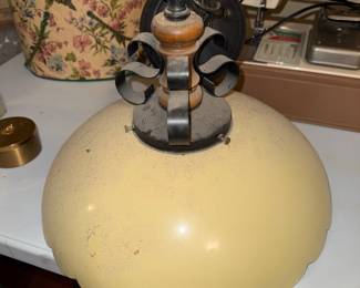 Vtg metal hanging light