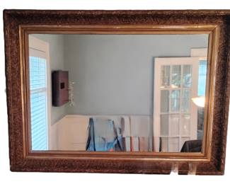 Antique frame mirror