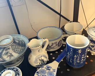 Japanese blue and white porcelain