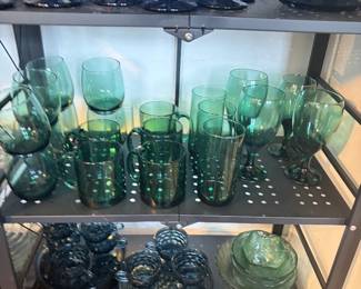 Libby colored glassware