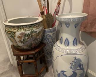 Japanese porcelain vases