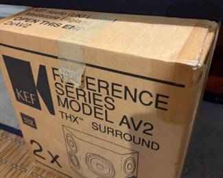 KEF surround sound speakers