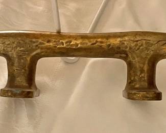 Old brass boat cleat
