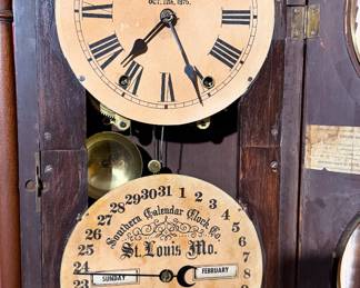 Chime works, movement wound snug, needs service