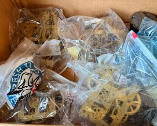 Group of said WORKING Antique Clock movements, several are Seth Thomas
