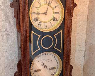 Waterbury Callendar Clock, running and chiming