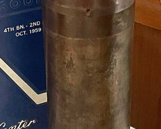 1 of 2 WWI Scovill Artillery shells