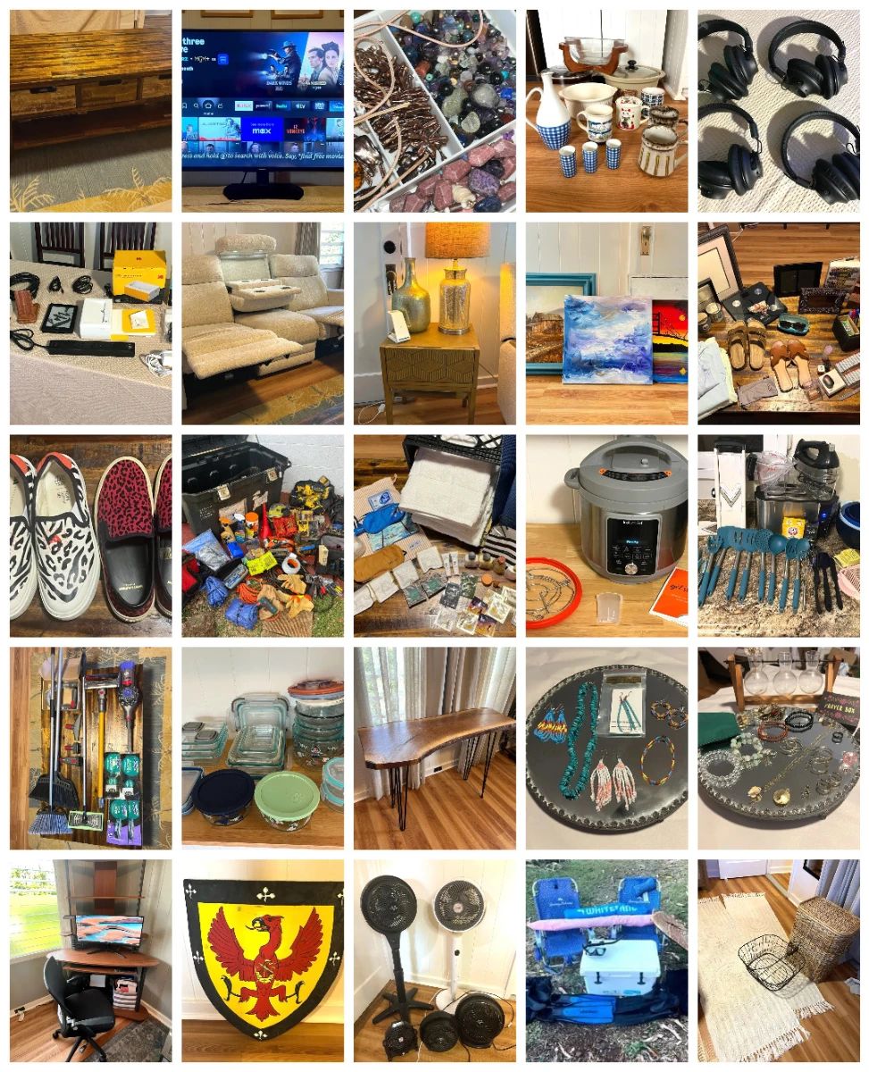 KAHALA FINE FURNISHINGS CTBids Online Auction • Bidding Ends 06/25/26 • Pickup 06/27/26 This estate sale features fine furniture, beautiful jewelry, collectible Pyrex, household and kitchen items, unique decor, art supplies, printers, mystery lots, outdoor furniture and items, jewelry making supplies, crystals and stones and so much more! Happy bidding!