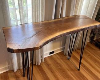 KFF050 Live Edge Black Walnut Table