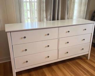 KFF051 White Wood Bedroom Dresser