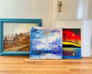 KFF019 Four Acrylic Paintings