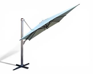 126 Electric10SolarLEDCantileverUmbrellaSeafoamGreen