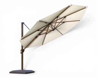 62 SeasonsSentryCantileverUmbrellawBaseLightCreamGrey