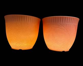 44 HandmadeBlushPinkSolarLightUpResinPlanter