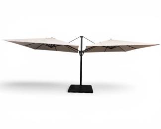 91 MassiveDualCantileverUmbrellawSunbrellaFabricCanopies