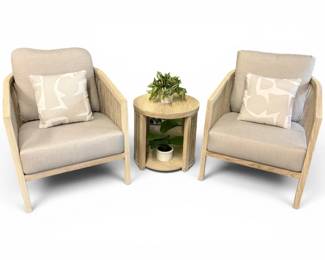 15 AtleisureMillar3pcOutdoorSeatingSetwTeakLookFinish