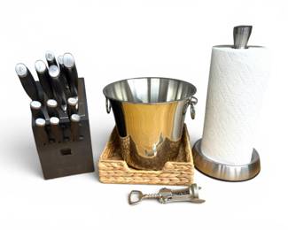 112 CalphalonSelfSharpeningKnifeBlockSetwKitchenAccessories