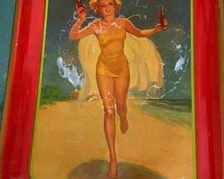 Original 1937 Coca-Cola serving Tray. Very Good Condition!
