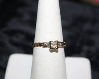 14K Gold Diamond Ring