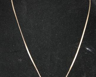 14K Gold Chain and Pendant