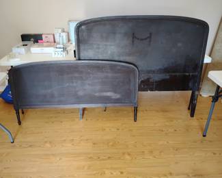 Antique Headboard, Footboard, Rails