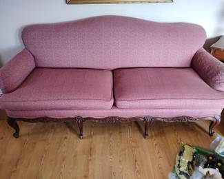 Antique French Provincial Sofa Newly Recovered