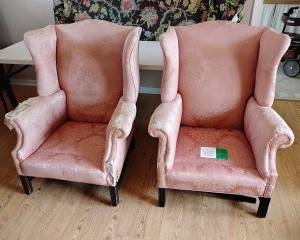 Pair of 1920's English Wingback Chairs