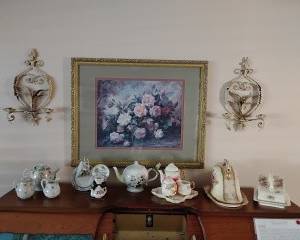Multiple Antique Tea Sets, Cheese Servers, Cups, Saucers, etc.