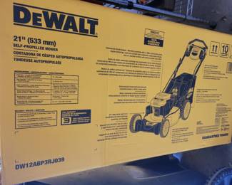 PRESALE - OUR PRICE $275....less than one year old ( CURRENTLY LISTED NEW $549 PLUS TAX SO NEARLY $600 )DW12ABP3RJ039 21 in. 196cc E-GOV Engine 3-in-1 Gas RWD Self-Propelled Lawn Mower with High Rear Wheels