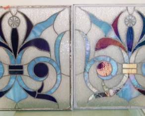 STAINED GLASS PANELS X