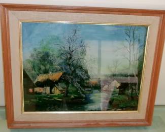REVERSE PAINTING ON GLASS