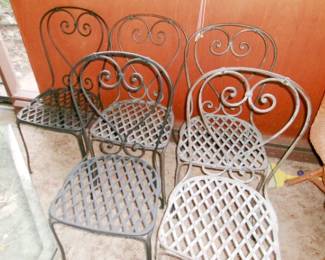 WROUGHT IRON CHAIRS
