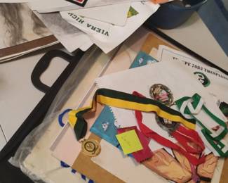 old high school letters & memorabilia
