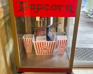 Gold Medal 2408 FunPop Popcorn Machine w/ 8 oz EZ Kleen Kettle & Red Dome. Table top popcorn machine with all the fun stuff included. Stand included as well.