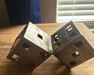 Welded Metal Dice Sculpture - DIY Project / Practice Weld