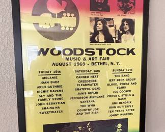Woodstock Music & Art Fair Original Poster (First Printing)
