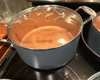 Gotham Steel Copper Series Stock Pot with Lid
