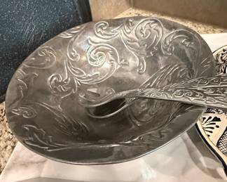 Elkington & Co. Silver Plated Serving Bowl with Spoon