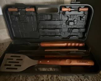 Cuisinart 13-Piece Wooden Handle Grilling Tool Set with Case