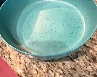 Mainstays Speckled Turquoise Serving Bowl