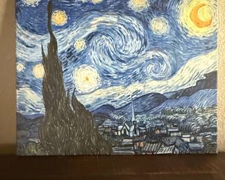 Starry Night Reproduction Canvas Print