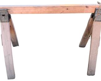 24 - Wood Sawhorse - 28 x 21.5 x 48